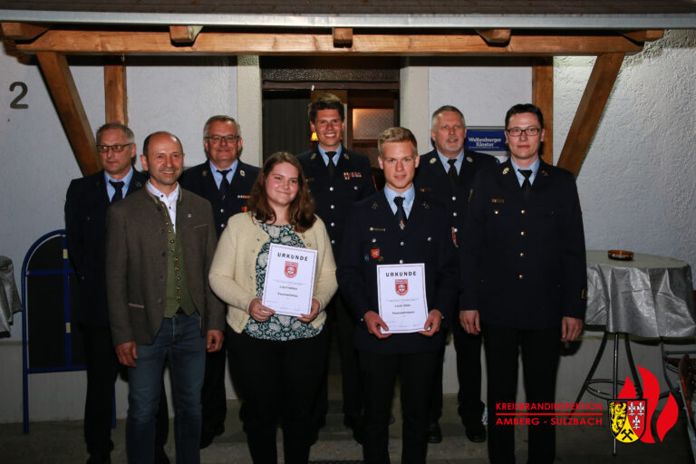 Read more about the article Feuerwehr Wolfsbach ehrt zahlreiche Mitglieder
